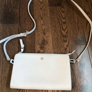 Tory Burch Kira Leather Crossbody Grey - like new